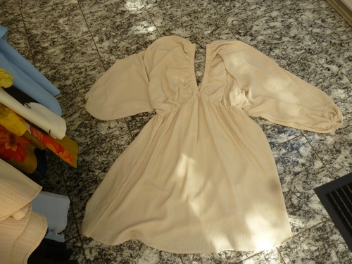 Kleid damen minikleid beige - damen,