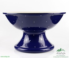 Rheinsberger Keramik Manufaktur Blau 1 Punkt Obstschale Bauernhaus Landhausstil