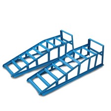 Auffahrböcke Wartungsrampe Bock für Auto PKW KFZ 225mm breit 1,5T Blau 2x B-Ware