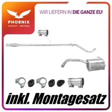 Fiat Panda 1.1 1.2 (2003-2012) Auspuffanlage Mittelrohr+Endschalldämpfer Auspuff