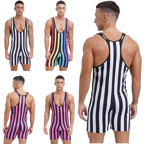Männer streifen singlet - de,