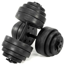 MAXXIVA Kurzhantel Set Zement 2x20kg 12 Gewichte schwarz Sternverschlüsse