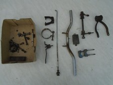 Zündapp 448 CS Hai diverse Rahmen- Anbauteile Achse Klemme Motor-Auspuff- Halter