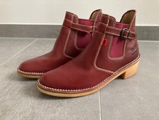 kickers Made In France Stiefeletten Chelsea Boots rotbraun Größe 39 40