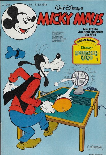 Micky maus 1982 - maus, mit