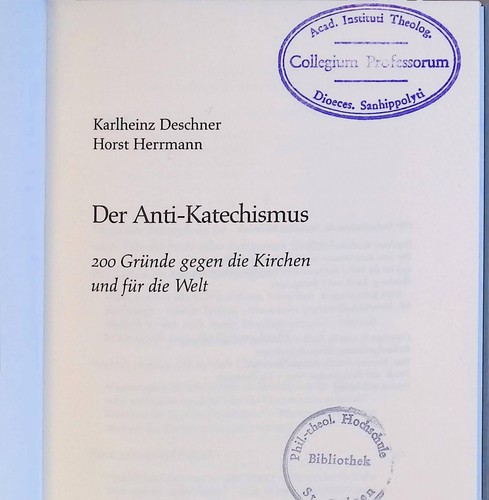 Der anti katechismus 200 - anti-katechismus,