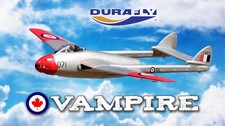 Durafly D.H.100 Vampire V3 PNP EDF Jet Impeller