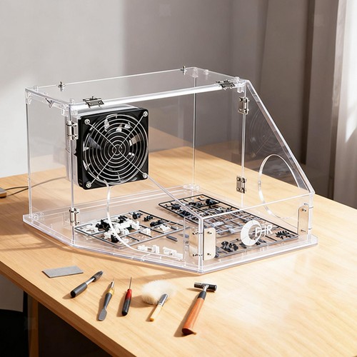Acryl schleifstaubbox mit - acryl,