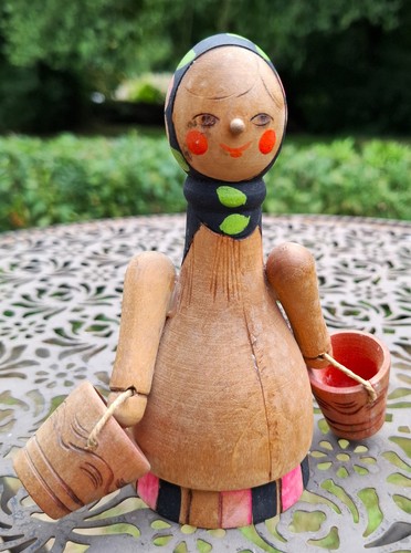 Holz puppe figur frau - puppe, mit