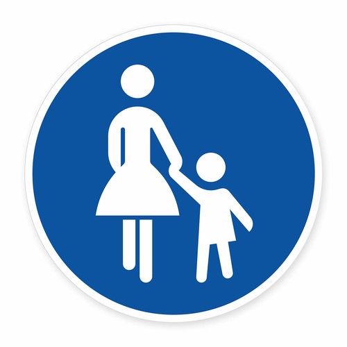 Schild gehweg - „gehweg“, –