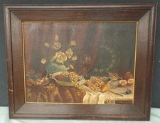 altes Ölgemälde /Lwd." Obst