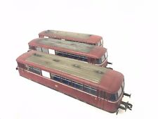 Hübner 3008 3009  3011 Spur 1  Schienenbus Set ESU 4.0 Decoder Sound patiniert