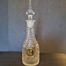 Bohemian? 19. Jahrhundert?  Handbemalte Karaffe/Ölflasche