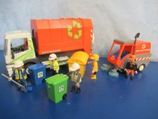 70200 4045 Müllwagen Kehrmaschine viele Tonne Figuren City Life Playmobil 8636