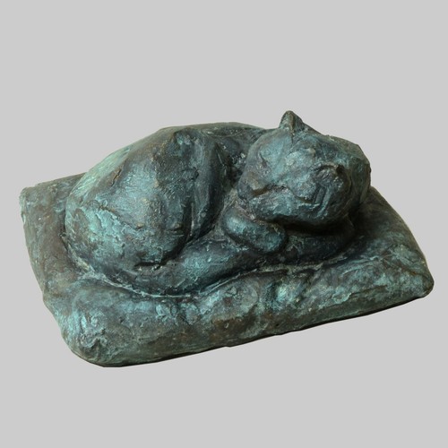 Skulptur schlafende katze - skulptur,