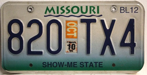 Missouri nummernschild usa - missouri,