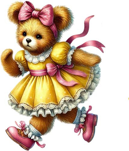Aquarell ostern teddybär - aquarell,