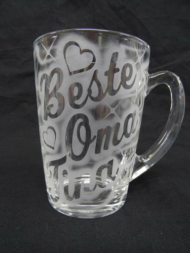 Beste oma glas tasse - glas,