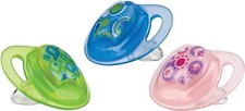 3x Nuby Schnuller Dummy Schnuller 18 + Monate Erwachsene Kleinkind Baby Zitze Silikon Sicherheit
