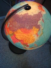 Scan-Globe * Leuchtglobus Globus RAR mit DDR Jugoslawien Durchmesser ca. 25-30cm