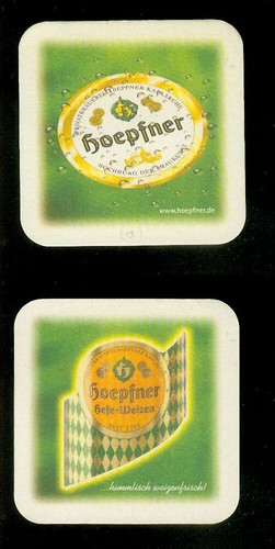 Bierdeckel hoepfner bier - bierdeckel,