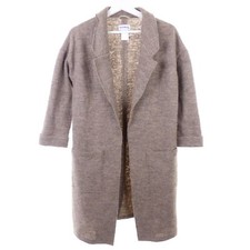 STAPF Strickmantel Strickjacke Wolle Wool Braun Gr. S 36