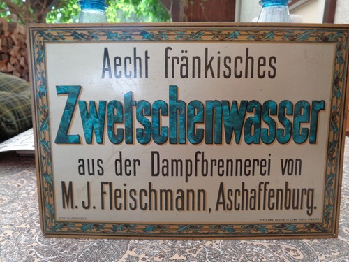 Altes blechschild - altes,