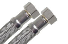 Panzerschlauch 1/2 Zoll ÜM x 1/2" ÜM Edelstahl Verlängerung Flexschlauch DN8