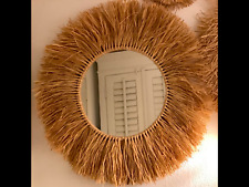 Riviera Maison South Cay Raffia Mirror  Statur  Rustic Rattan Spiegel Strandhaus