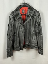 Oshun nieten lederjacke - lederjacke, l