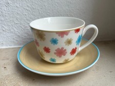 Villeroy & Boch Lina Flora Tasse Kaffeetasse mit Untertasse gelb MEHR DA NEU!