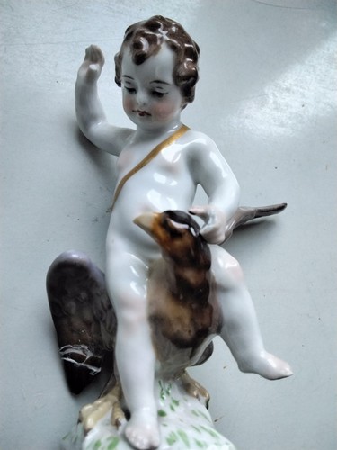 Kpm figur junge auf - junge, adler