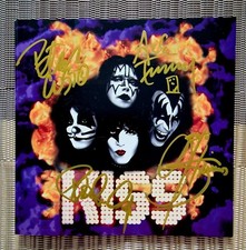 Kiss CD Signed Autogramm Ace Frehley Gene Simmons Paul Stanley  Peter Criss
