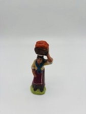 Santon-Figur Die Als La Rieuse (Die Lachende) Figur , Krippenfiguren aus Ton