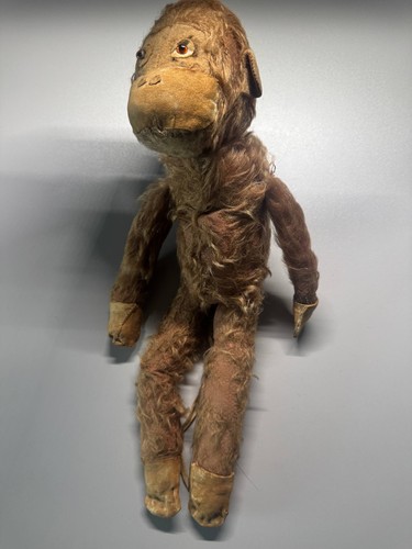 Antiker stoffaffe mohair - stoffaffe,