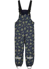 Neu Kinder Regenlatzhose mit Dinoprint Gr. 80/86 Dunkeloliv Dunkelblau Schwarz