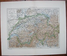 Dänische Landkarte Schweiz um