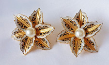 Große Ohrringe ~ floral ~