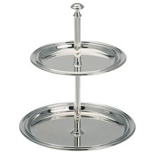 kleine versilberte Etagere