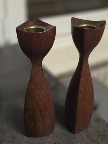 Paar vintage kerzenständer - vintage, |