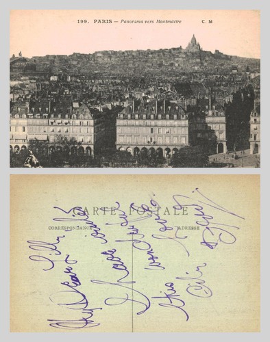 Alte postkarte paris - postkarte,