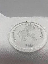 Hallmark Keepsake Acrylic Christmas Ornament Cute 1983 in Box