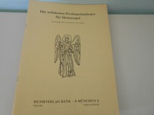 Noten - Heft Liederheft  Die schönsten Weihnachtslieder für Heim - Orgel