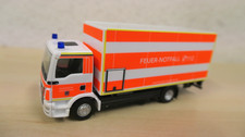 Herpa 1:87 - MAN TGL Koffer-LKW mit Ladebordwand "Feuerwehr Düsseldorf" - 098076