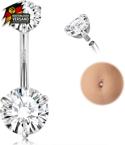 Bauchnabelpiercing damen 14g - damen,