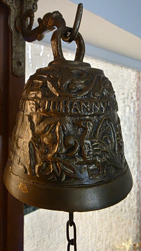 Messingglocke mit tiermotiv - mit,