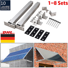 1/2/4/8 Paar Solar Modul Halter Set bis 450Wp Gestell 15-30° PV Aufständerung