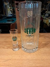 Glaskrug Brauerei Jever Pilsener 0,4l + Schnapsglas von Jever