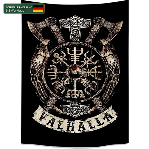 Wandteppich vegvisir valhalla - vegvisir,