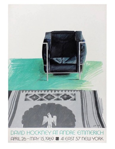 Corbusier chair rug poster - chair,